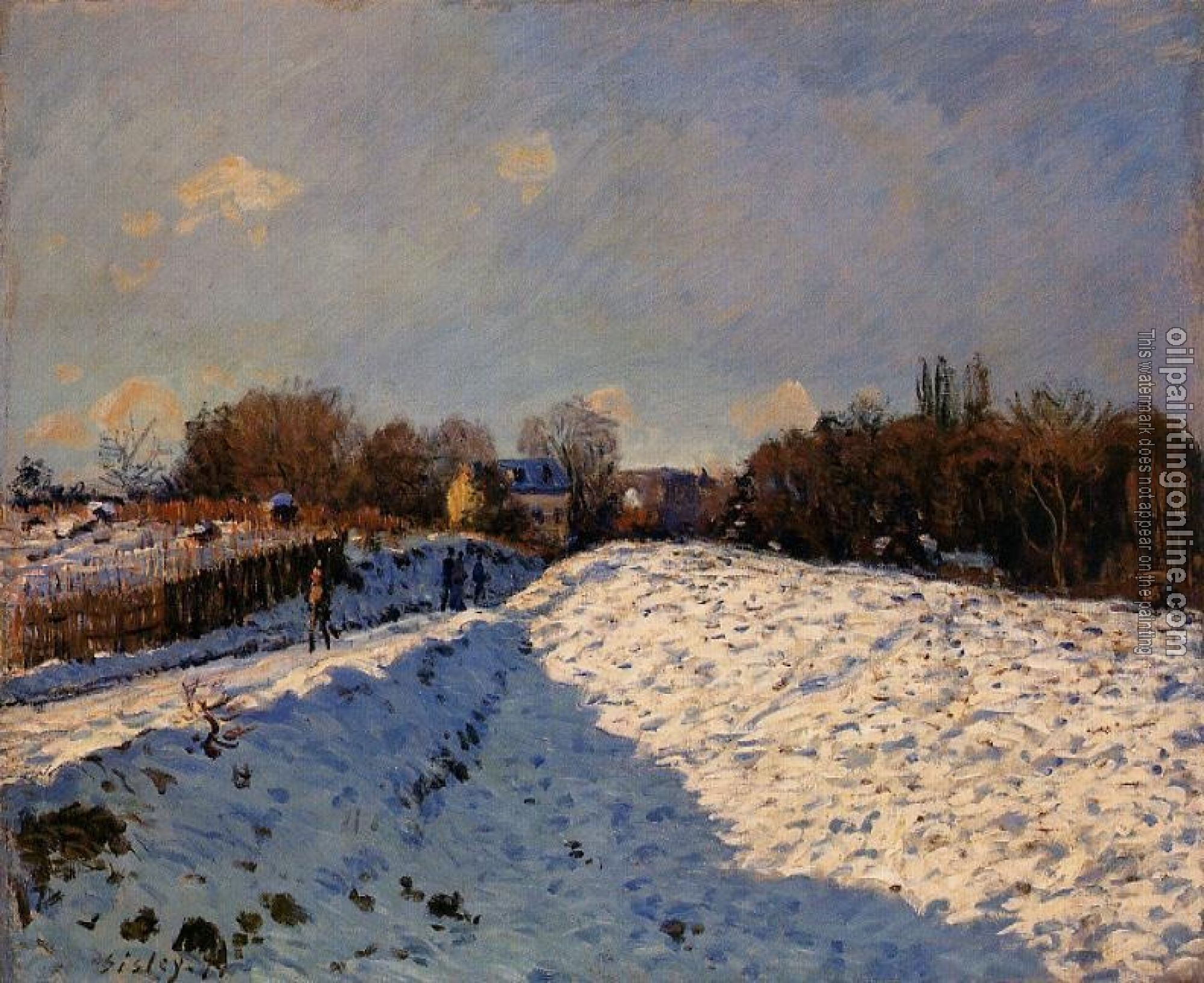 Sisley, Alfred - The Effect of Snow at Argenteuil